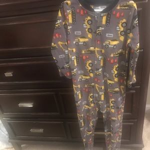 NWOT - Carter’s footed pajamas w/dump trucks